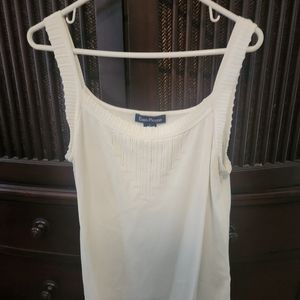 Evan Picone ivory sleeveless top